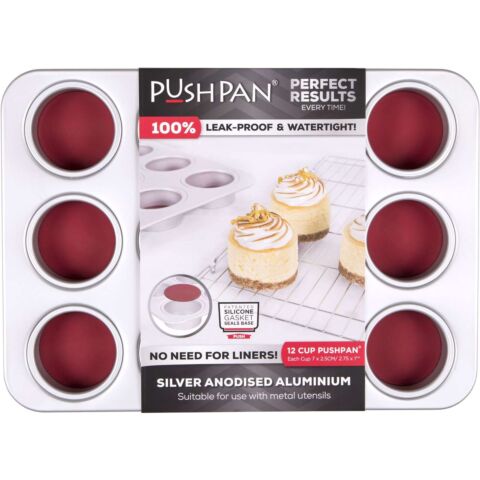 PushPan Muffin Vorm voor 12 Stuks