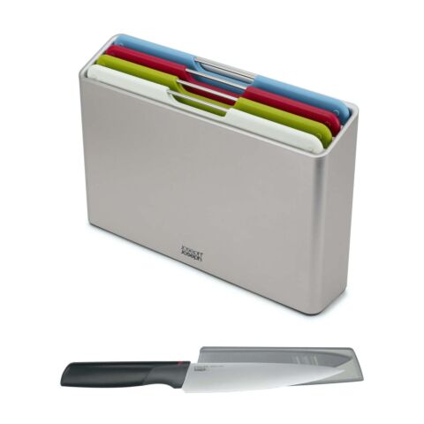 Giftset Folio 4 Snijplanken in Houder met Gratis Chefsmes