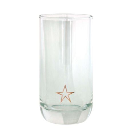 Drinken Waterglas Hoog Copper Star