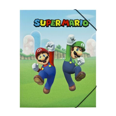Super Mario Bewaarmap A4 met Elastiek