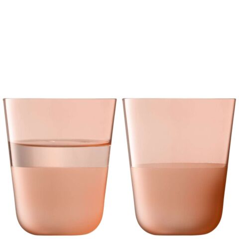 Arc Contrast Drinkglas 380 ml Set van 2 Stuks Coral