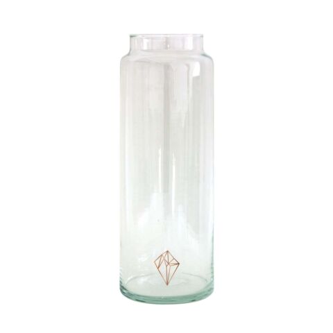 Drinken Waterglas XL Handgemaakt 10/30 Copper Diamond