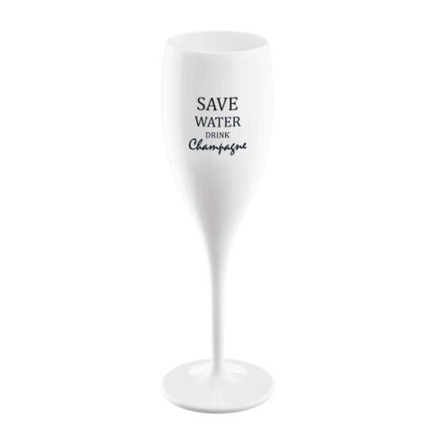 Superglas Cheers No. 1 Champagneglas Save Water Drink Champagne
