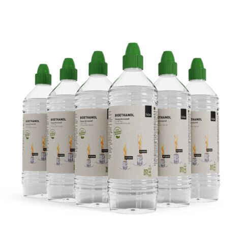 Spin 900, 1200, 1500 Sfeerlantaarn Bio-Ethanol 1 Liter Set van 6 Stuks