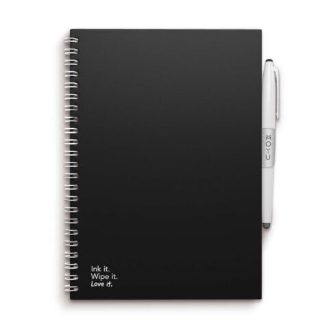 Hardcover Ringband Notebook A5 40p Pitch Black