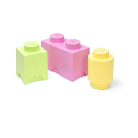 Opbergbox Brick Pastel Set van 3 Stuks