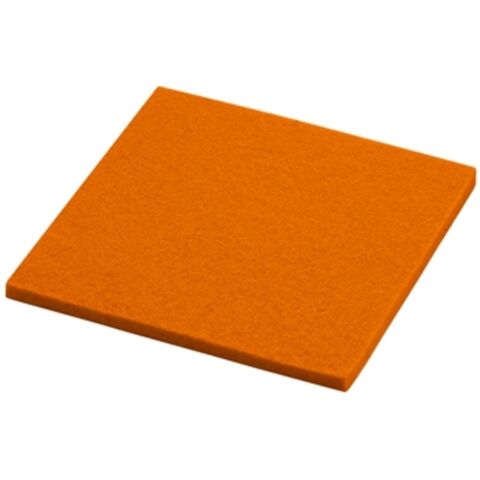 Onderzetter Vilt Vierkant 10x10 cm. Tangerine