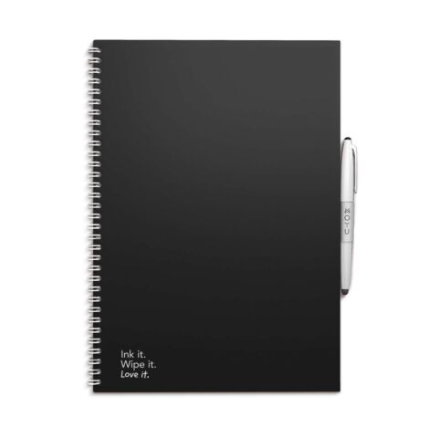 Hardcover Ringband Notebook A4 32p Pitch Black