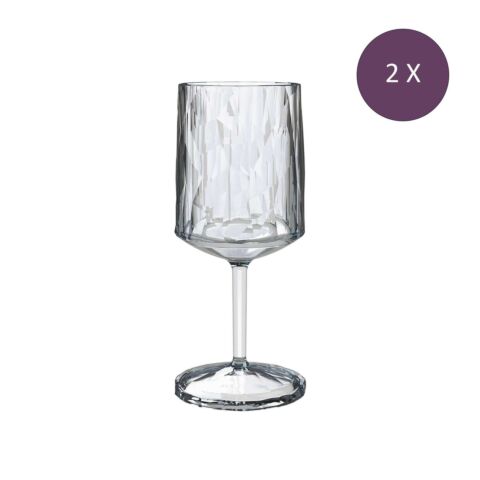 Superglas Club No. 21 Wijnglas 250 ml Set van 2 Stuks Luxury Light Grey