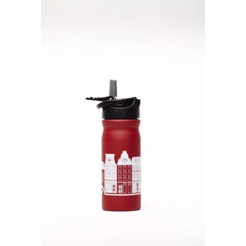 Dutchies Drinkfles met Rietje 400 ml Red Canal Houses