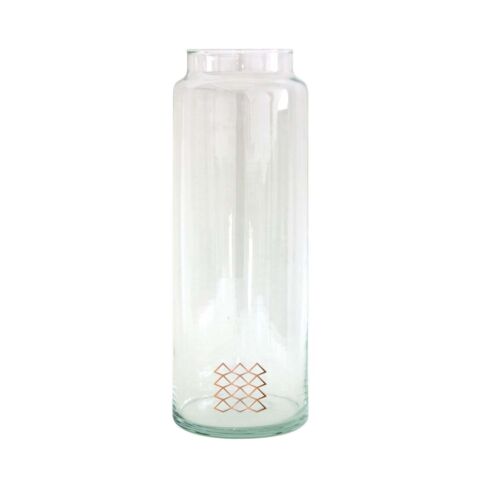 Drinken Waterglas XL Handgemaakt 10/30 Copper Patern