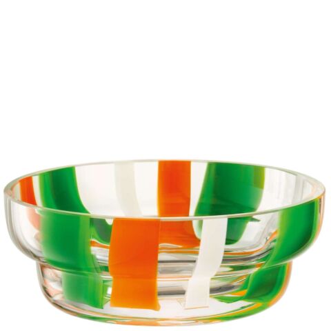 Folk Schaal Ø 15 cm Oranje/Groen/Wit