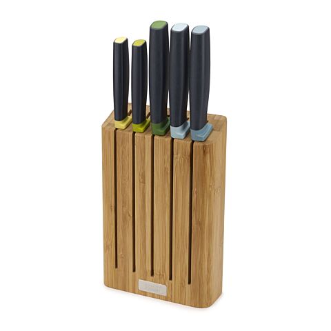 Elevate Messenblok met 5 Messen Bamboe
