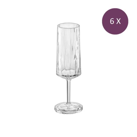 Superglas Club No. 14 Champagneflute 100 ml Set van 6 stuks