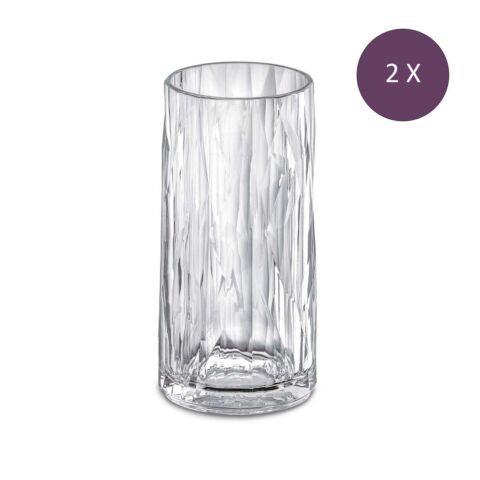 Superglas Club No. 08 Longdrinkglas 300 ml Set van 2 Stuks Luxury Light Grey