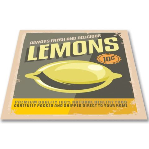Inductie Kookplaatbeschermer Lemons 60x60 cm