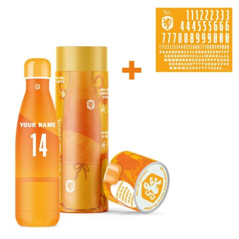 KNVB Drinkfles 500 ml inclusief Stickers