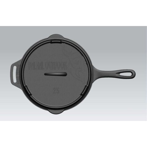 Skillet Gietijzer Deksel ø 25 cm met Grillpatroon