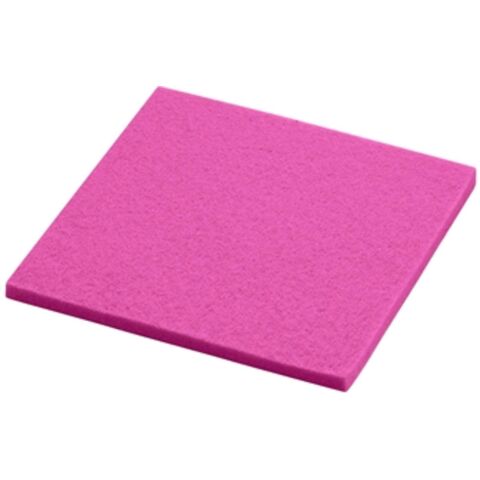 Onderzetter Vilt Vierkant 10x10 cm. Pink