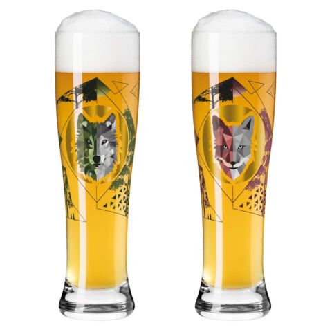 Brauchzeit Weizen Bierglas Nr.3 en Nr.4 Eikler 646 ml 2-Delig