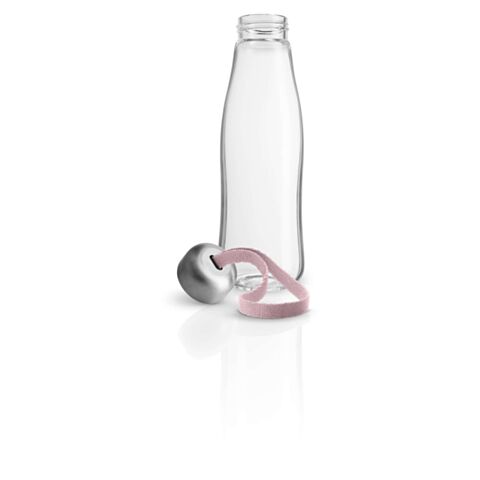 Drinkfles 500 ml Glas Rose Quartz