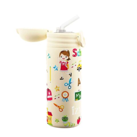 Kids Thermosfles met Rietje 350 ml School