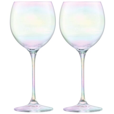 Polka Wijnglas 400ml Mother of Pearl Set van 4 Stuks