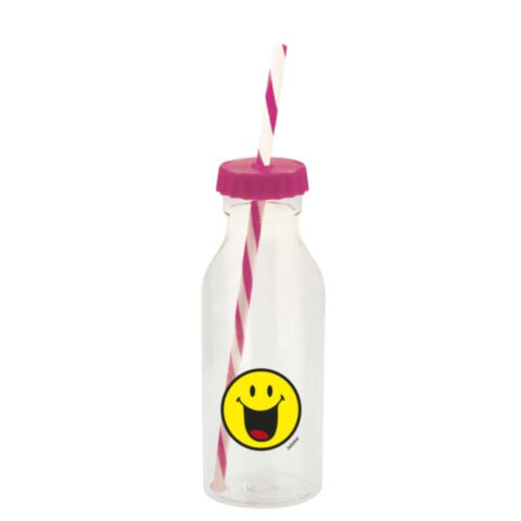 Smiley Soda Waterfles 550 ml Emoticon Happy