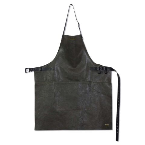 BBQ- en Keukenschort BBQ Style Leer Vintage Grey