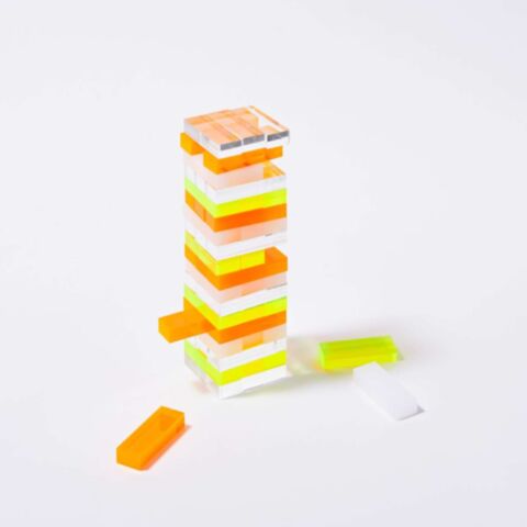 Travel Lucite Games Jenga