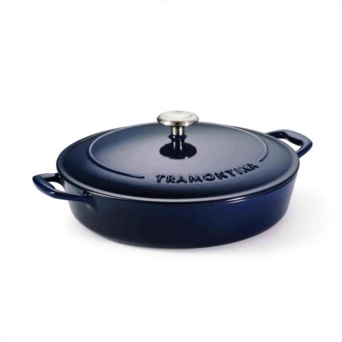 Bestow Hapjespan met Deksel &Oslash; 30 cm 3,8 liter Gietijzer Cobalt
