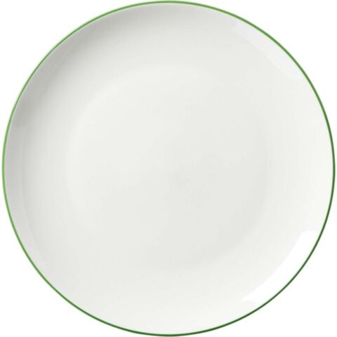 Adela Dinerbord Ø 26,5 cm Rand Groen