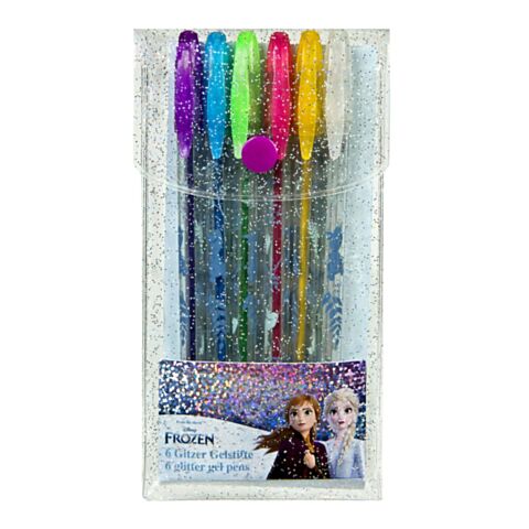 Frozen Glittergelpen 6 Stuks