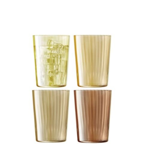 Gems Tumbler Glas 560 ml Set van 4 Stuks Assorti