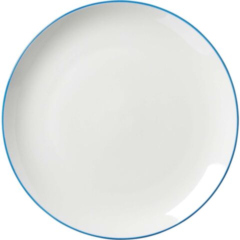 Adela Dinerbord Ø 26,5 cm Rand Blauw