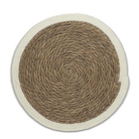 Placemat, Beige, 38 cm, Raffia - Kela | Trava