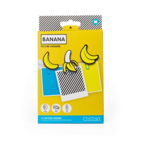 Fun Decoratie Fotoclips Banana Set van 6 Stuks