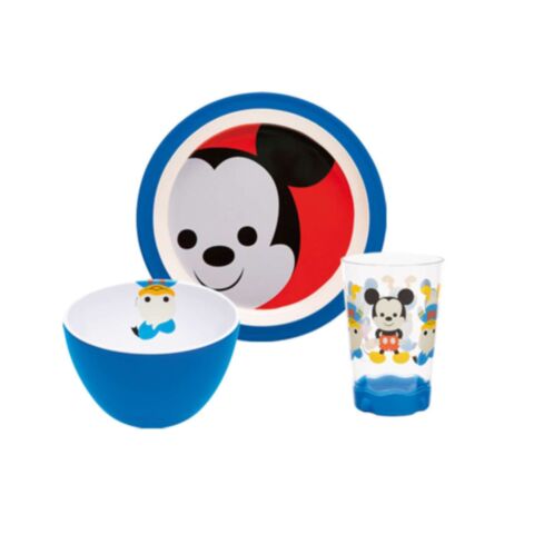 Disney Big Face Mickey ontbijtset Set van 3 Stuks