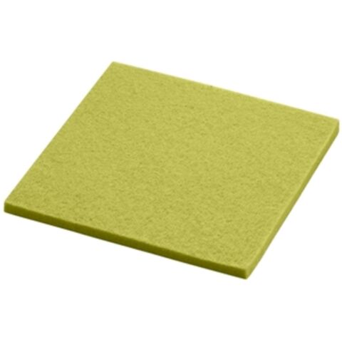 Onderzetter Vilt Vierkant 10x10 cm. Lime green