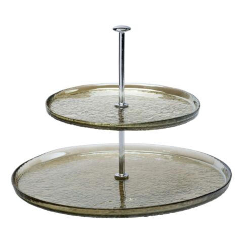 Luzia Etagere Ø 19/28 cm Bruin