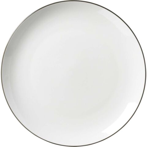 Adela Dinerbord Ø 26,5 cm Rand Grijs