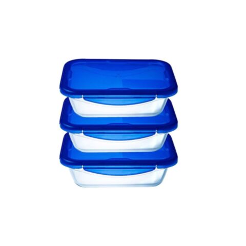 Cook & Go Lunchbox met Deksel 800 ml Set van 3 Stuks