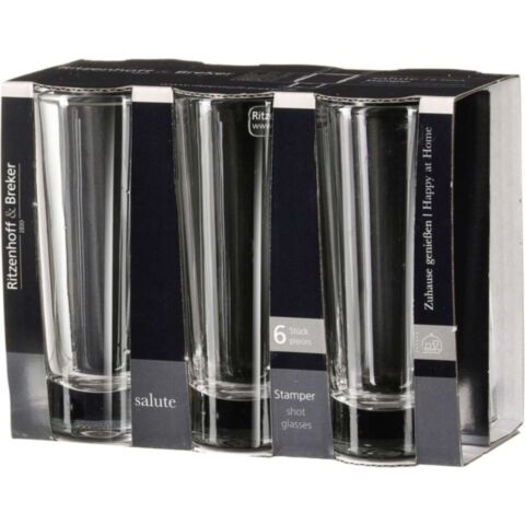 Salute Shotglas 65 ml Set van 6 Stuks