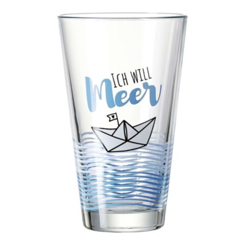 Ahoi Drinkglas 330 ml Ich Will Mehr