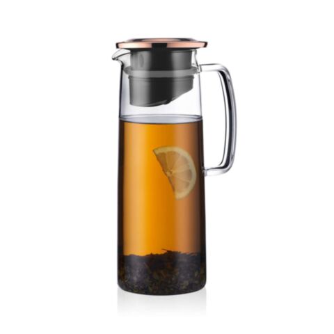 Biasca Kan voor Groene IJsthee met Infuser met Koperen Deksel 1,2 liter