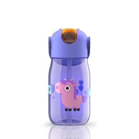 Drinkbeker Kids Flip met Rietje 415 ml Unicorn