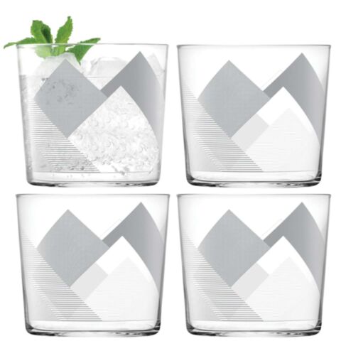 Peaks Tumbler Glas 310 ml Set van 4 Stuks