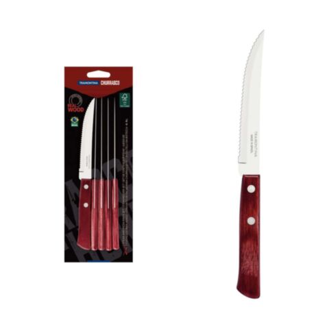 Steak- of Pizzamessenset Set van 6 Stuks Rood