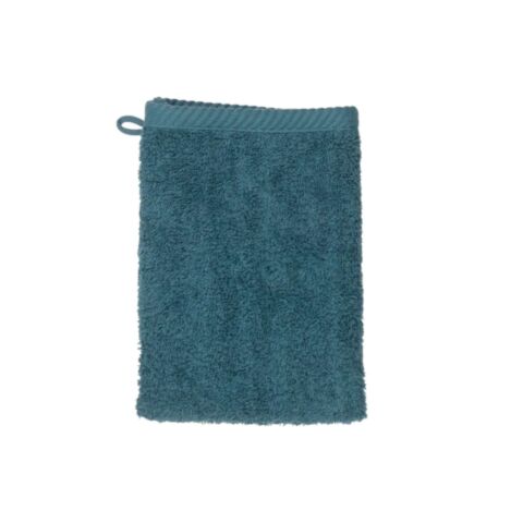 Ladessa Washandje Teal Blue 15x21 cm Set van 3 Stuks