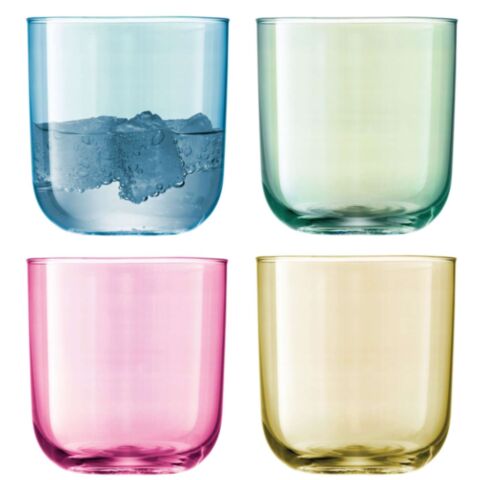 Polka Tumbler 420 ml Pastel Set van 4 Stuks Assorti